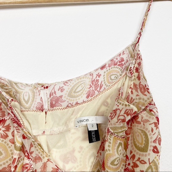Vince Vintage Floral Maxi Slip Dress Size 2 - Picture 3 of 7